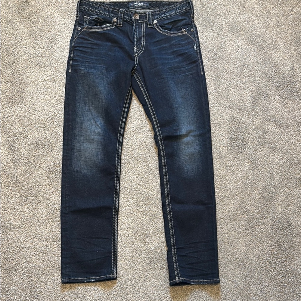 Men’s silver jeans